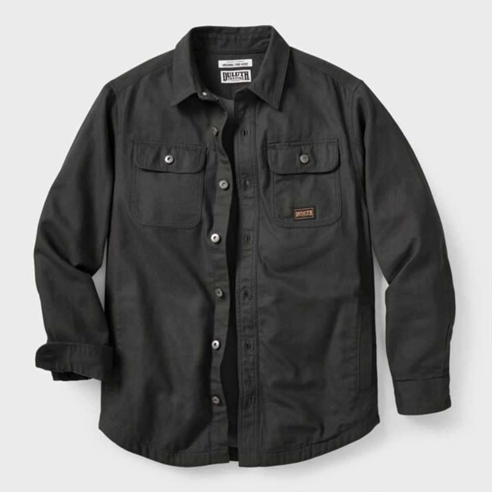 Duluth Trading Co Jersey-Lined Fire Hose Shirt Jacket acorn XLG New With Tags